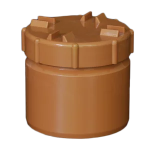 picture of a 110mm underground drainage screwed access plug cap