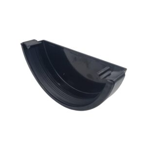 Product picture of 160mm Industrial Guttering External Black Stop End