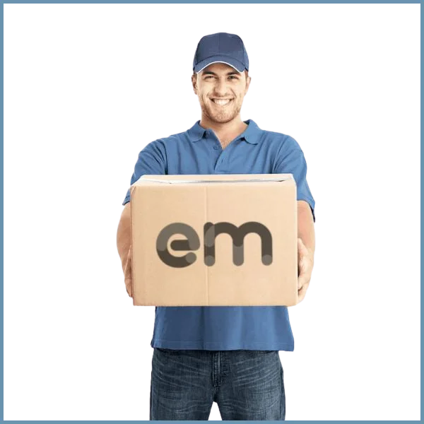 image of easymerchant delivery man with box image