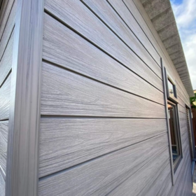 image of composite cladding installed onto a building